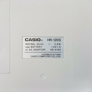 CASIO カシオ 表示管理付電子式記録計算機 HR-120S 通電確認済み 電子計算機 計算機 電卓 プリンター電卓 事務用品 オフィス用品 ジャンクの画像9