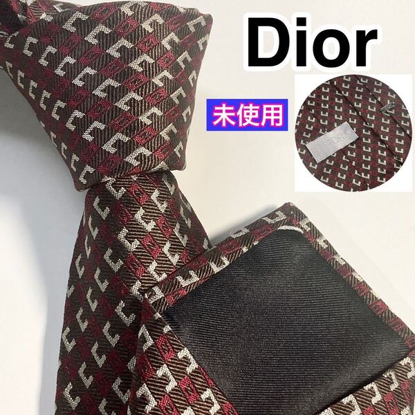未使用 DIOR ディオール ネクタイ 高級シルク 22SS マイクロCD 希少 現行 ナロータイ
