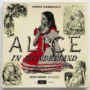 LP LEWIS CARROLL'S ALICE IN WONDERLAND DOUGLAS CLEVERDON JANE ASHER ARGO ZTA 501/2 英盤 2枚組 BOX NON-MUSIC