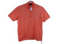 【感謝セール】PEARLY GATES(パーリーゲイツ) ハーフジップシャツ オレンジ メンズ 4 ゴルフウェア 2301-0180 中古_画像1