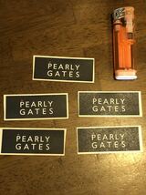 PEARLY GATES/パーリーゲイツ オリジナルステッカー　５枚セット　非売品_画像2