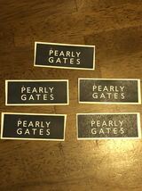 PEARLY GATES/パーリーゲイツ オリジナルステッカー　５枚セット　非売品_画像1