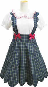  regular price 1 ten thousand 6200 jpy # free shipping #NILE PERCHna il pa-chi uniform suspenders attaching check pattern skirt made clothes lolita Lolita adult free size 