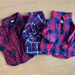 チェックシャツ