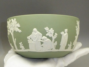 WEDGWOOD◆ウェッジウッド◆ジャスパー◆グリーン◆ボウル 鉢 盛器◆中古品