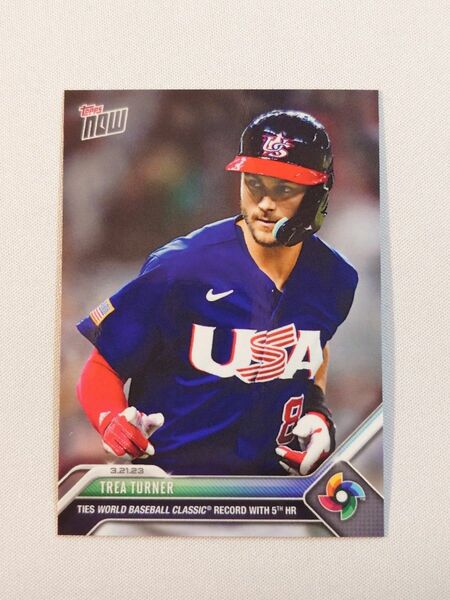 topps now Trea Turner USA WBC-68 WBC 2023 トップスナウ トレイ・ターナー アメリカ代表