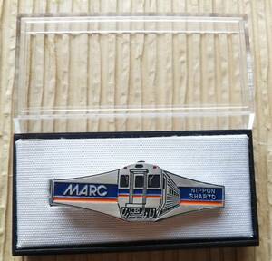 ネクタイピン　MARC向け客車 日本車両 メリーランド州 1985　電車　鉄道