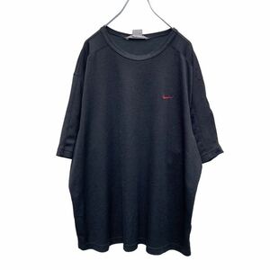NIKE 半袖 ロゴ Tシャツ XL ブラック ボルドー ナイキ ワンポイント ビッグサイズ スポーツ 古着卸 アメリカ仕入 a504-6006