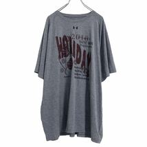 UNDER ARMOUR 半袖 プリント Tシャツ 2XL グレー アンダーアーマー ビッグサイズ バスケ 古着卸 アメリカ仕入 a504-6166_画像1