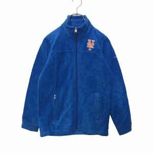 Columbia Zip Up Fleece Jacket Boys M10-12 150 Blue New York Mets MLB использовал American, купленный A412-5560
