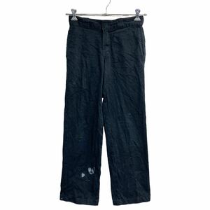 Dickies 874 ワークパンツ W26 ディッキーズ オリジナルフィット ブラック メキシコ製 古着卸 アメリカ仕入 2304-493