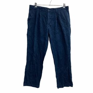 DOCKERS チノパン W40 ドッカーズ タックパンツ ビッグサイズ ネイビー 古着卸 アメリカ仕入 2304-620