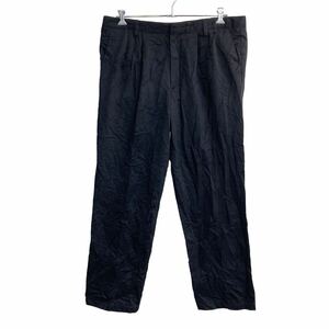 DOCKERS チノパン W40 ドッカーズ タックパンツ ビッグサイズ ブラック 古着卸 アメリカ仕入 2304-577