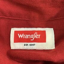 Wrangler 半袖 ワークシャツ XL位 レッド ラングラー ビッグサイズ シンプル 古着卸 アメリカ仕入 a504-5345_画像7