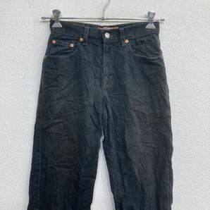 Levi's 550 デニムパンツ W28 リーバイス ウィメンズ リラックスフィット ブラック メキシコ製 古着卸 アメリカ仕入 2304-975の画像2