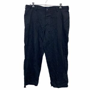 IZOD チノパンツ W42 アイゾッド ブラック ビッグサイズ ロゴ 古着卸 アメリカ仕入 2304-1161