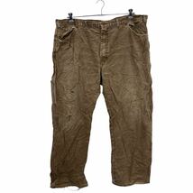 Dickies ワーク・ペインターパンツ W44 ディッキーズ ブラウン ロゴ 古着卸 アメリカ仕入 2304-1317_画像1