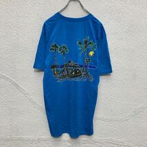 GILDAN 半袖 プリント Tシャツ M ブルー TIKI BAR ヤシの木 ギルダン 古着卸 アメリカ仕入 a504-5788_画像5