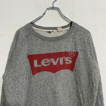 Levi's スウェットトレーナー XS グレー リーバイス 定番ロゴ 古着卸 アメリカ仕入れ a401-6048_画像2