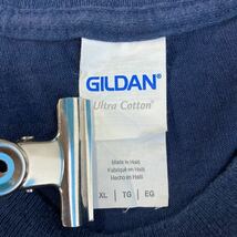 GILDAN 半袖 プリント Tシャツ XL ネイビー ホワイト ギルダン 文字 ビッグサイズ 古着卸 アメリカ仕入 a504-6314_画像8