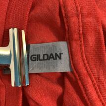 GILDAN 半袖 プリント Tシャツ M レッド ギルダン ビッグプリント 古着卸 アメリカ仕入 a504-6288_画像7