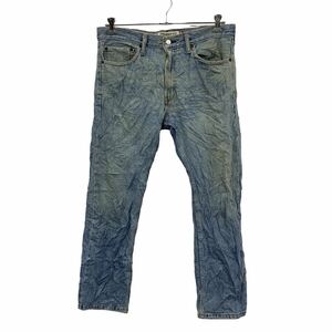 Levi's デニムパンツ W34 リーバイス ブルー ストレートフィット 古着卸 アメリカ仕入 2304-1893