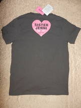 保管品新品★SISTER JENNI ピンクラインストーン付き 半袖Tシャツ 150 チャコールグレー_画像3