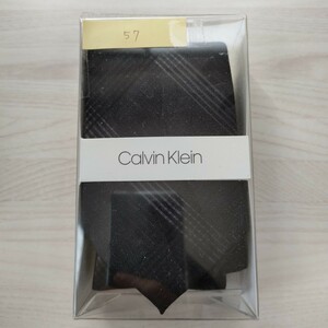 カルバンクライン（Calvin Klein)57ネクタイ新品　未使用　箱付き　未開封品付属品箱、クリアケース