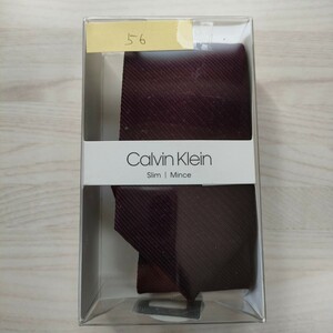 カルバンクライン（Calvin Klein)56ネクタイ新品　未使用　箱付き　未開封品付属品箱、クリアケース