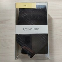 カルバンクライン（Calvin Klein)45ネクタイ新品　未使用　箱付き　未開封品付属品箱、クリアケース_画像1