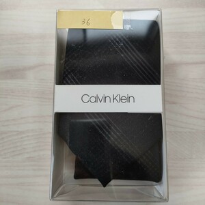 カルバンクライン（Calvin Klein)36ネクタイ新品　未使用　箱付き　未開封品付属品箱、クリアケース