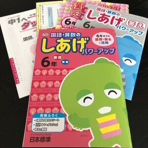 0189 しあげパワーアップ 6年 日本標準 小学 ドリル 国語 算数 社会 理科 英語 問題集 テスト 過去問 テキスト 解答 家庭学習 計算 漢字