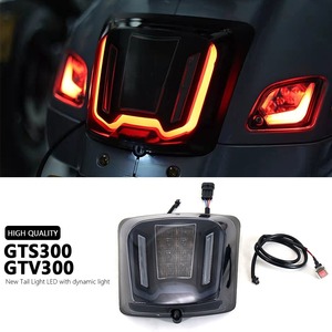 送料無料 Vespa ベスパ GTS300 Hpe Supertech GTV300 Sei Giorni リア ブレーキ テールライト LED プラスチック