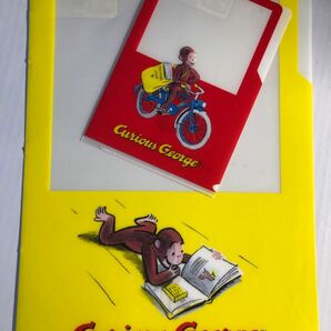 おさるのジョージ　Curious　George　クリアファイル２枚セット　初代物