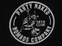 PAWN PARTY NAKED 1614 CLUB NOMADS COMPANY Tシャツ L ブラック パウン ヌード 裸体 女性 エロ アメカジ バイク スケートボード タトゥー_画像5