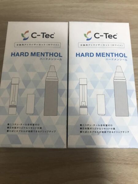 C-Tec シーテック　交換用アトマイザーセット　ホワイト　ハードメンソール