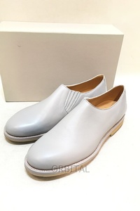 経堂) アーツ＆サイエンス ARTS&SCIENCE Plain shoes II レザー スリッポン シューズ グレー サイズ27.5cm