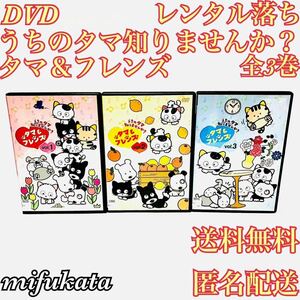 うちのタマ知りませんか？ タマ＆フレンズ DVD 全3巻 レンタル落ち レンタルアップ 動作確認済み 送料無料 匿名配送