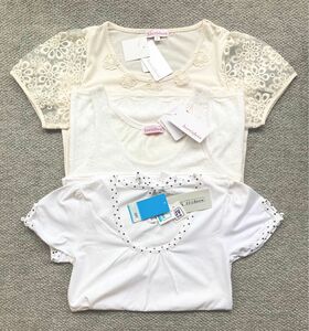 しまむら　ソリデル　sorridere 3点　半袖　タンクトップ　ノースリーブ トップス　ドライTシャツ　UV ファイバードライ