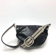 CELINE セリーヌ 115/130 リボン 斜め掛け カバン ショルダーバッグ レザー ブラック レディース【中古】_画像2