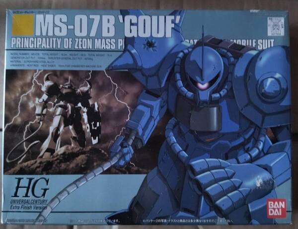 イベント 限定 プラモデル 1/144 HG グフ ブルー メタリック ガンダム ガンプラ GUNDAM Finish Color MS-07B GOUF model kit GUNPLA BANDAI