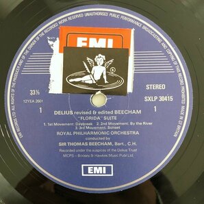 LP/ ビーチャム、ロイヤル・フィル ／ディーリアス：組曲「フロリダ」 / UK盤 EMI SXLP30415 30405Sの画像3