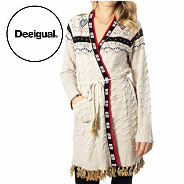 Desigual ☆直営店未入荷☆セレクト購入 ボーホーロングカーディガン ロングカーディガン