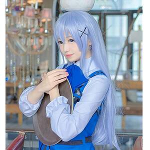 ご注文はうさぎですか？ チノ 香風智乃 ウィッグ付属 コスプレ衣装 雰囲気 目立つ cosplay パーティー なりきり イベント コスイベ 宅コス