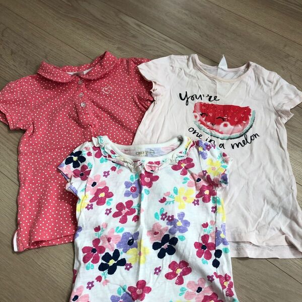 H&MポロシャツTシャツ 西松屋カットソー サイズ90 3枚セット