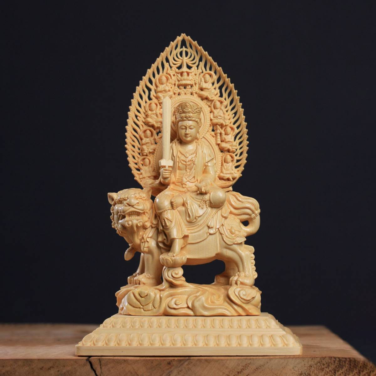 年最新ヤフオク! 文殊菩薩 木彫仏像の中古品・新品・未使用品一覧