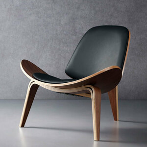 簡約なデザイナ客間の書斎の 軽豪華な北欧のシングルソファーの椅子の創意的なレジャーの木の椅子