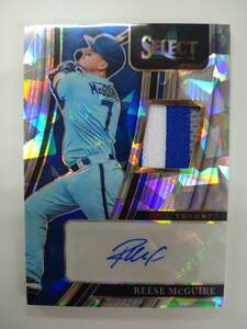 値下げ PANINI 2022 SELECT BASEBALL SIGNATURE MATERIALS SM-RM REESE McGUIRE PATCH AUTO 06/25 特価即決 リース マグワイア 直筆サイン