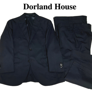 OG233A4 新品 大賀 Dorland House ドーランドハウス 春夏 清涼 半裏 ウール100％ ソリッドスーツ ノータック 2パンツ ブラック A4 訳あり