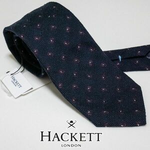 ☆ N10 新品/イタリア製 HACKETT LONDON ハケットロンドン ペイズリー ネクタイ シルク/コットン クリックポスト対応